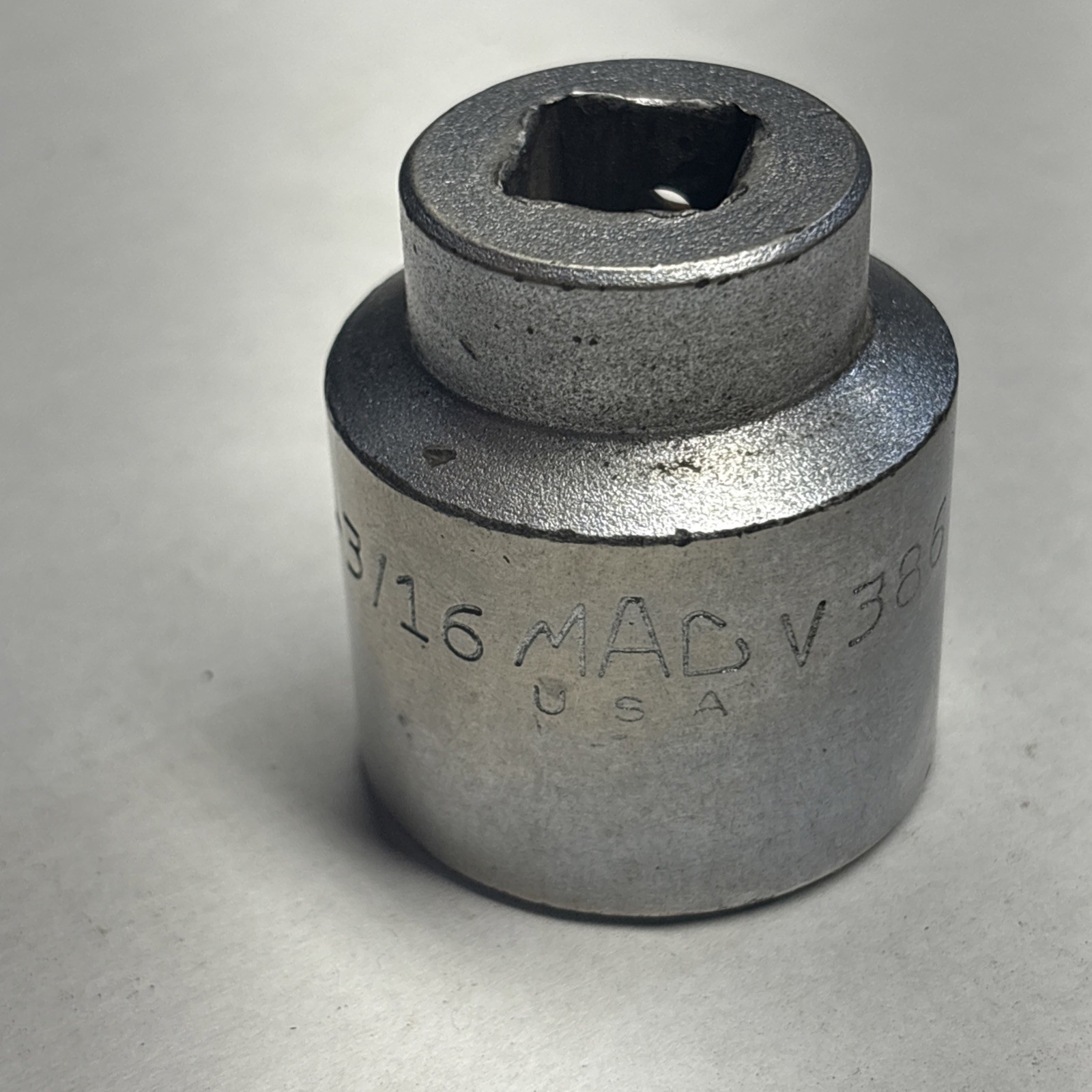 MAC Tools V386 1/2” Inch Drive 1-3/16” 6 Point Chrome Socket Made In U.S.A