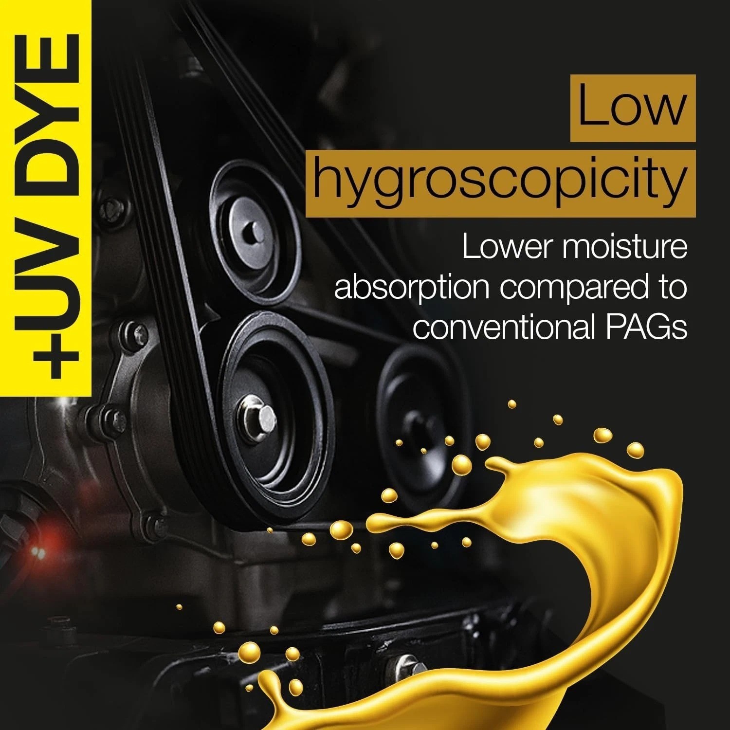 250mL UV Dye PAG 46 A/C Compressor Oil – Prevents Corrosion & Ensures Efficiency