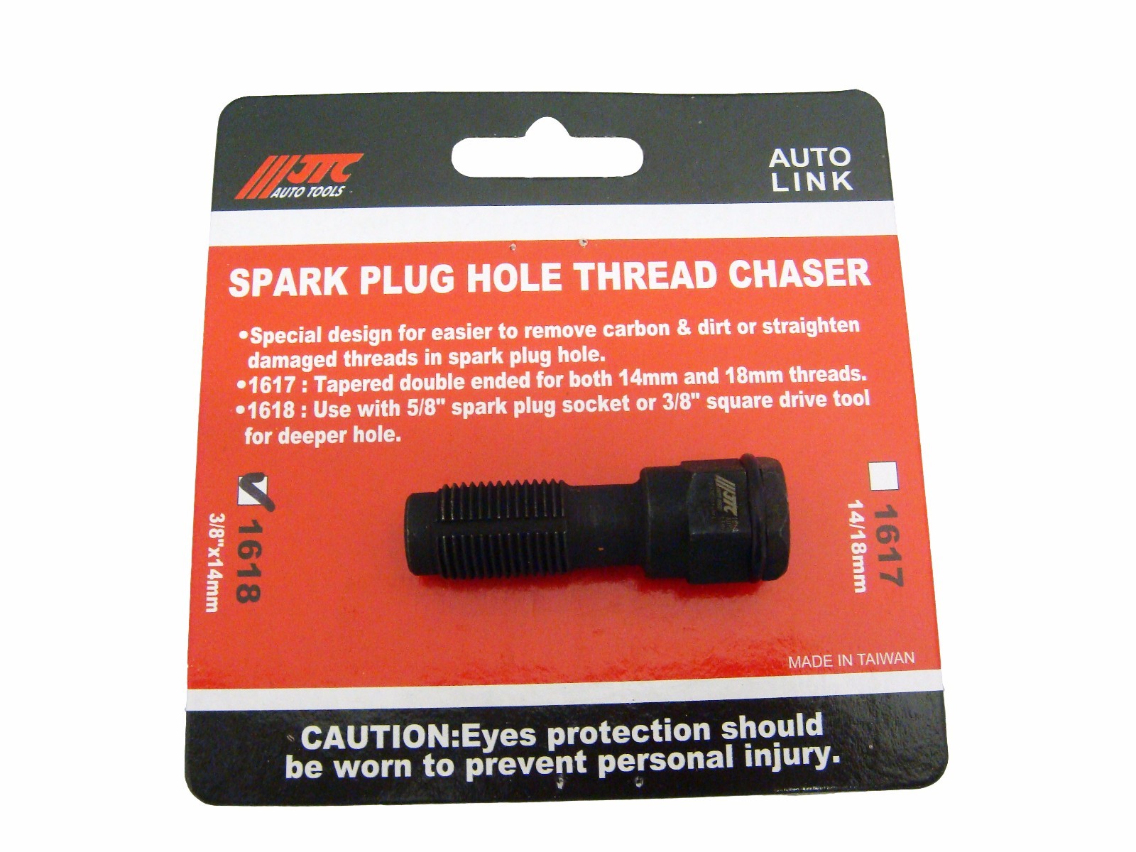 JTC Spark Plug Hole Thread Chaser. JTC Tools # 1618