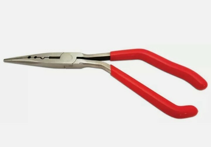 Titan 11400 9″ Pistol Grip Needle Nose Pliers & Crimper, Ergonomic Grip, Free Sh