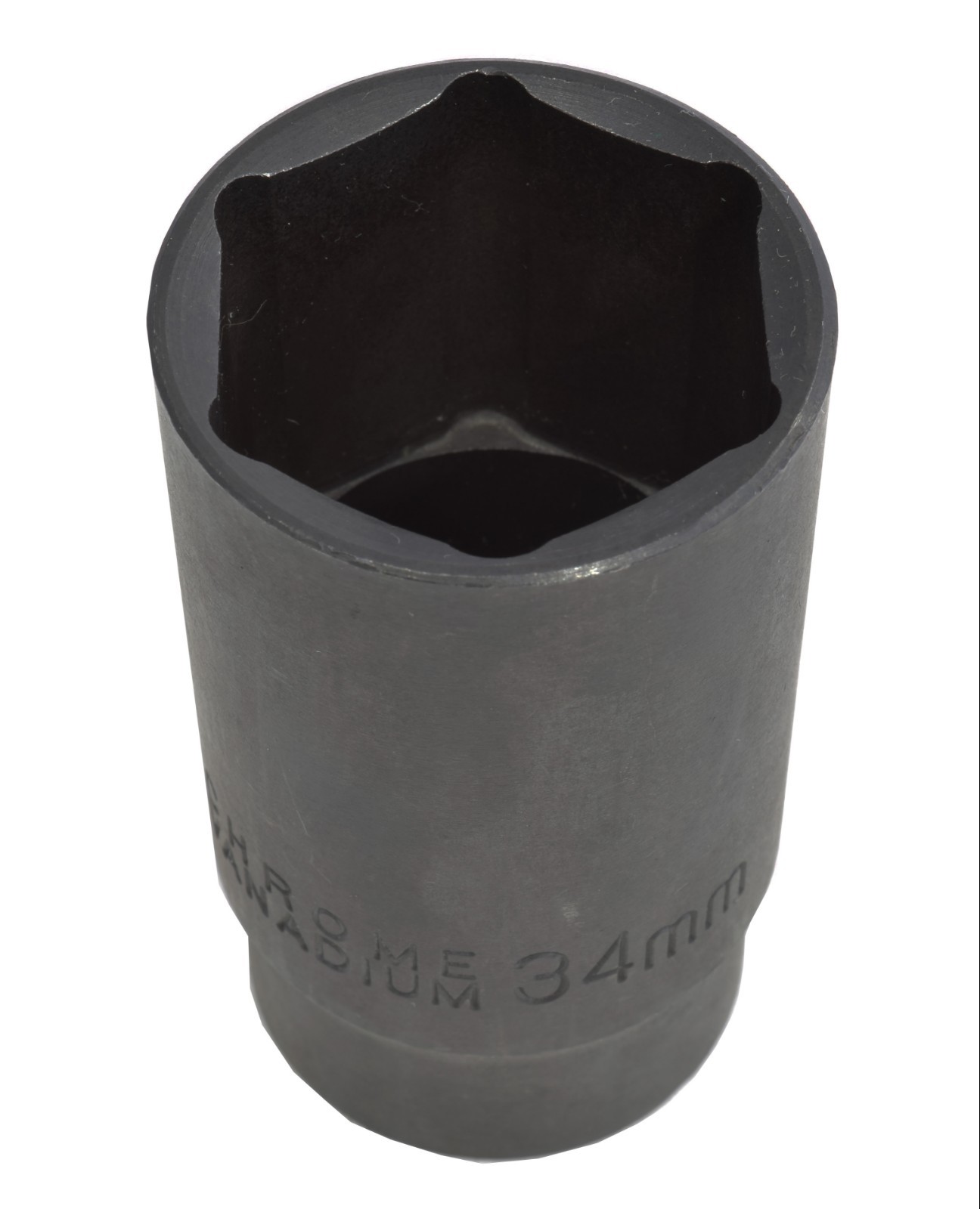 34mm Metric Deep Impact Black Chrome Vanadium Steel Socket 1/2″ Drive 6 Points