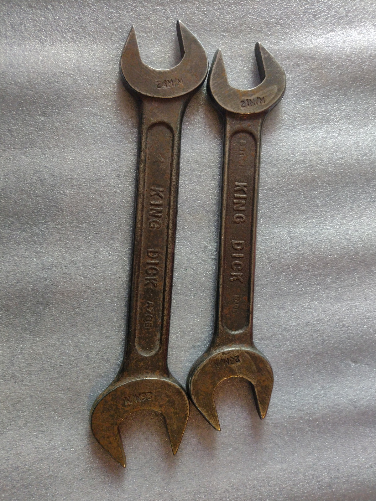 King Dick ODM SPANNERS TOOLKIT Wrenches sizes- 26×24 & 23x21MM British made
