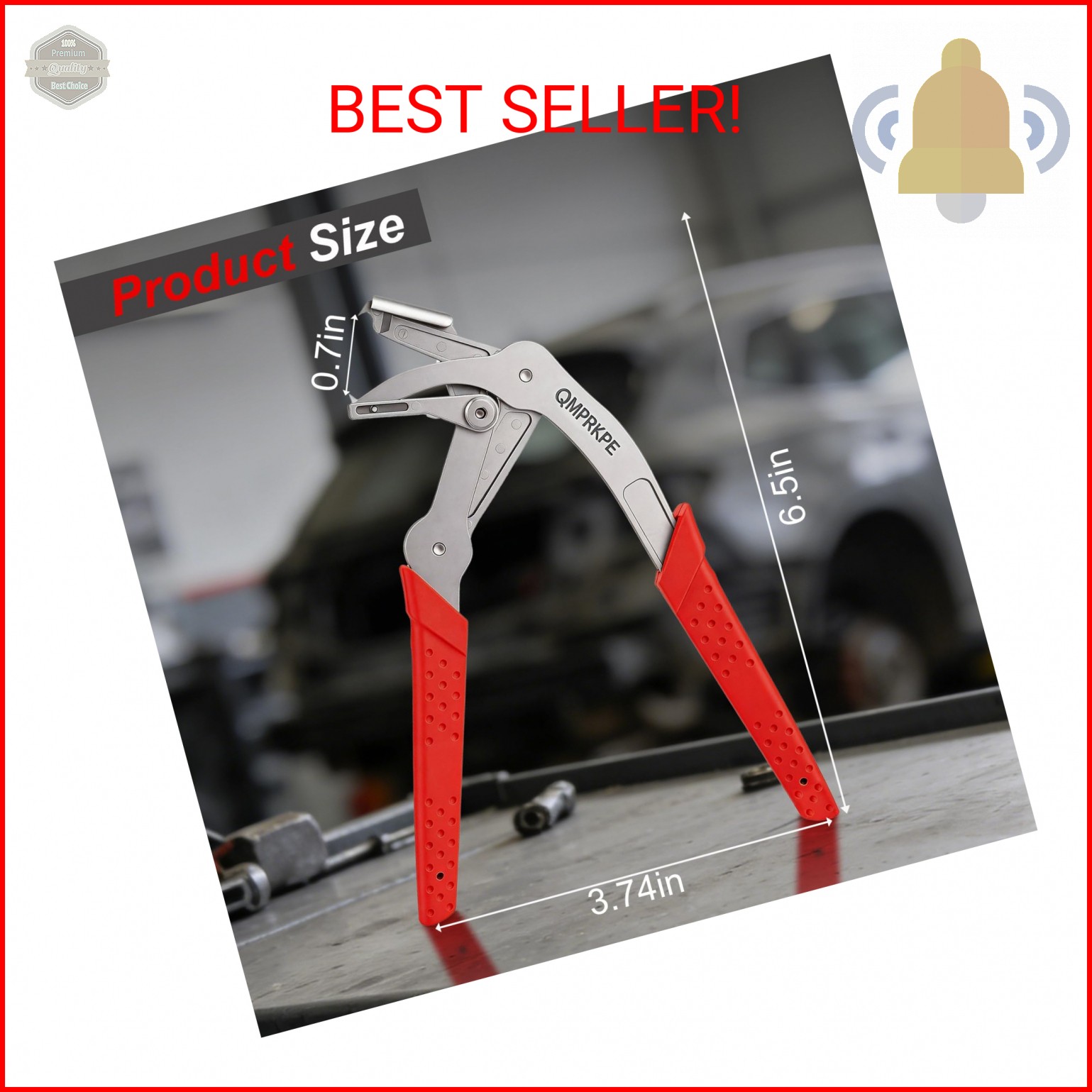 QMPRKPE Car Clip Pliers, 2026 Upgraded Spring-Loaded Panel Clip Removal Tool, Da