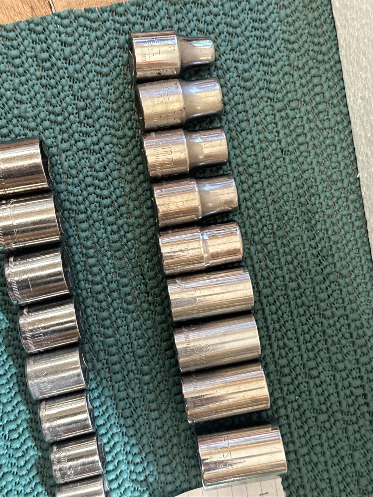 Lot Of 18 Craftsman Metric Sockets In Great Shape USA See Pictures 2 Sets
