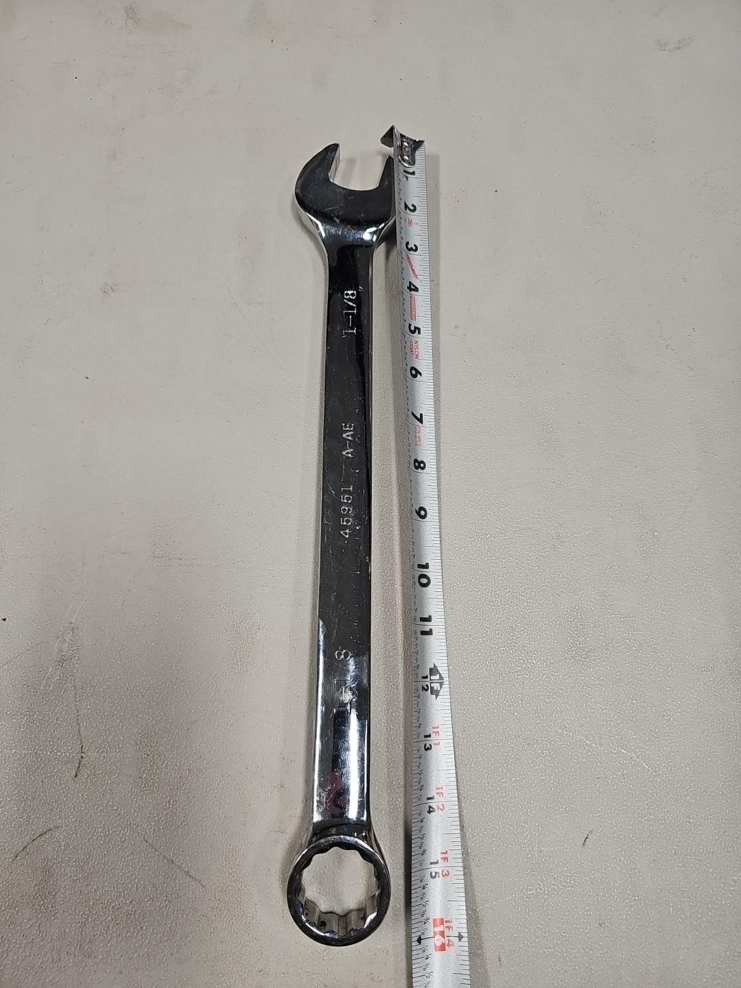 Craftsman 45951 A-AE 12 Point 1-1/8″ Combination Wrench 15-1/2″ Long