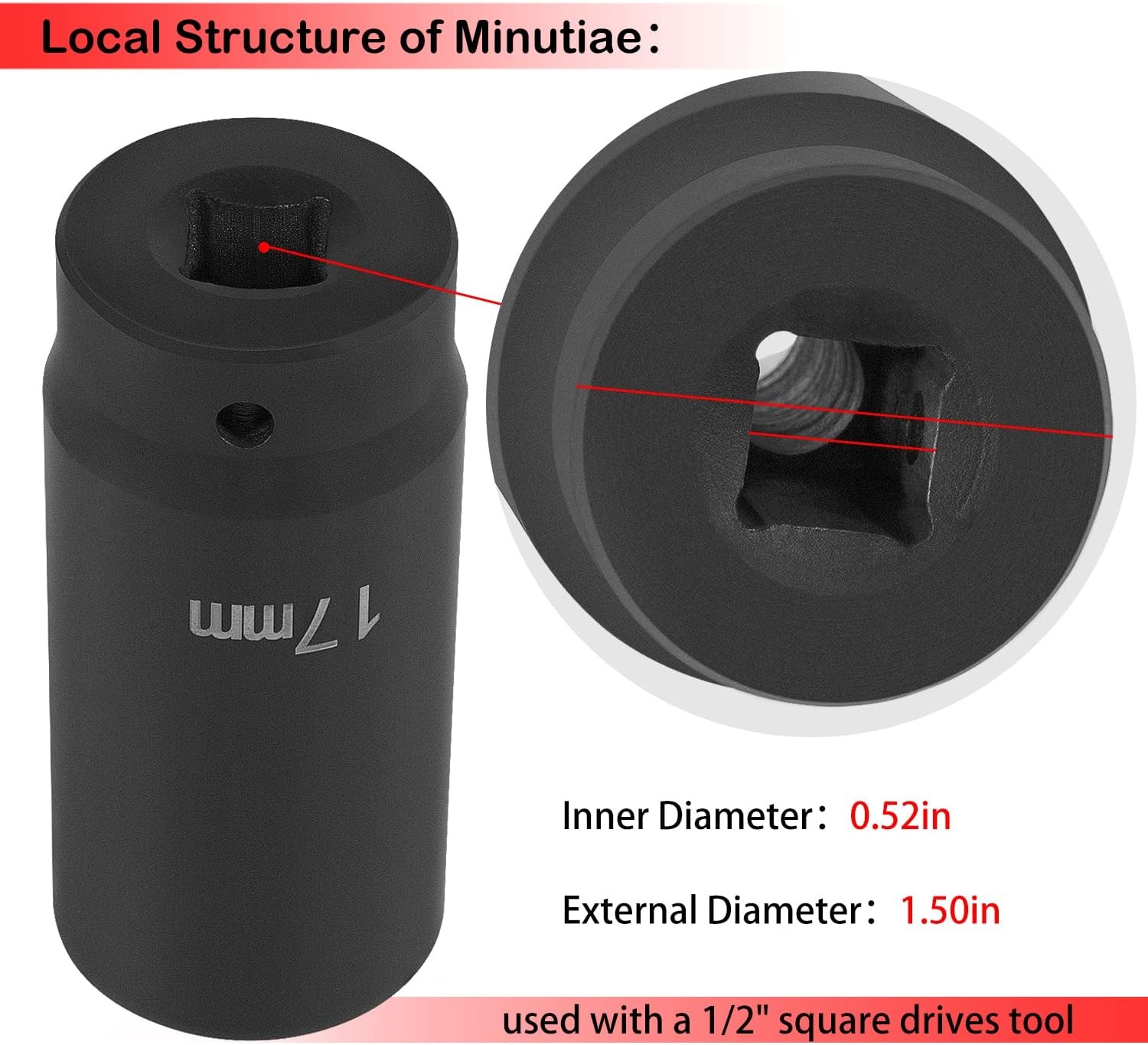 77060 17mm Harmonic Balancer Socket For Honda Engines Balancer Socket