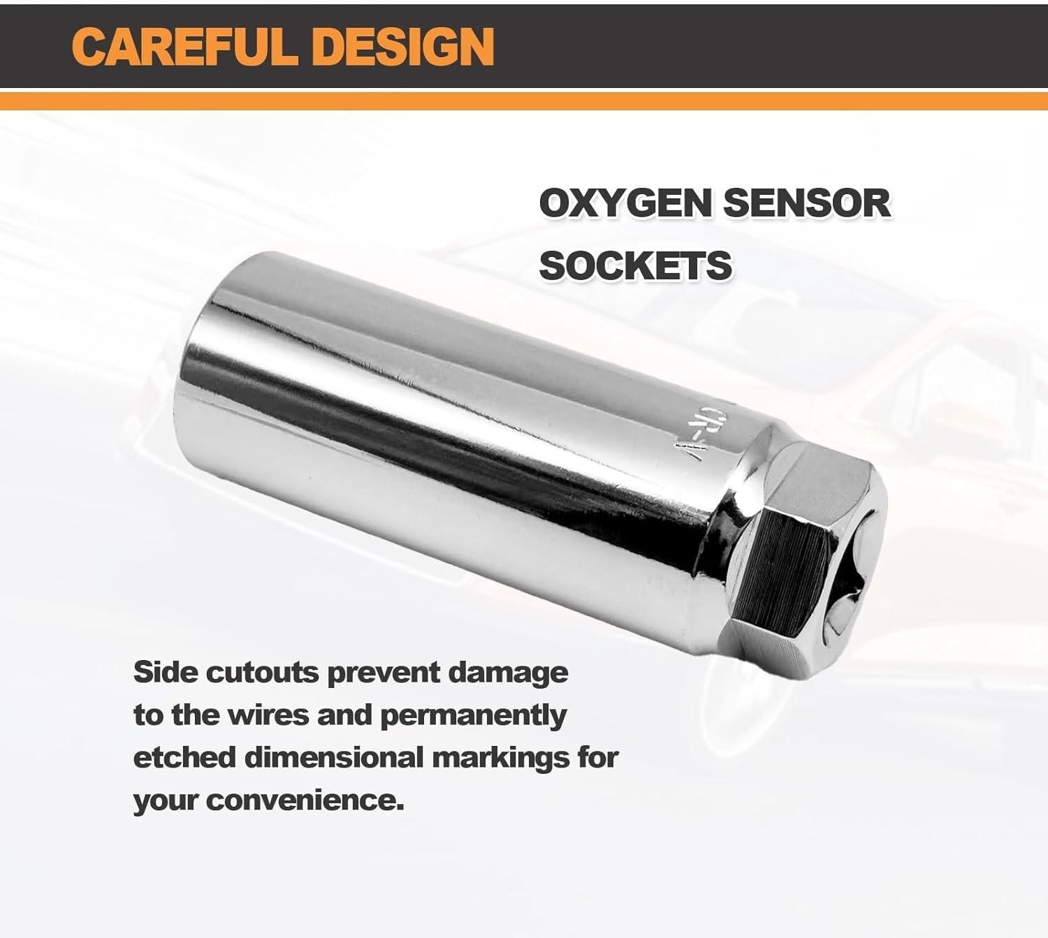 Chrome Molybdenum Oxygen Sensor Socket – Low Profile Design for Easy Access