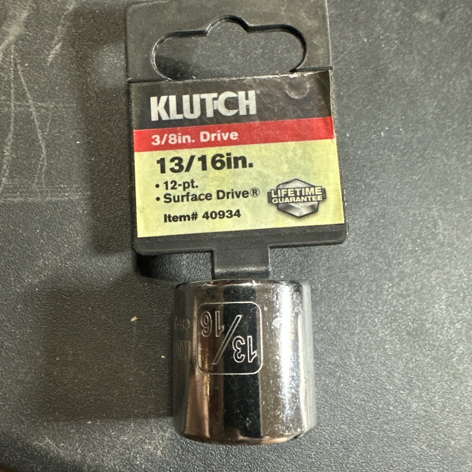 New Klutch 3/8 Drive 12 Pt 13/16 In Sae Sockets