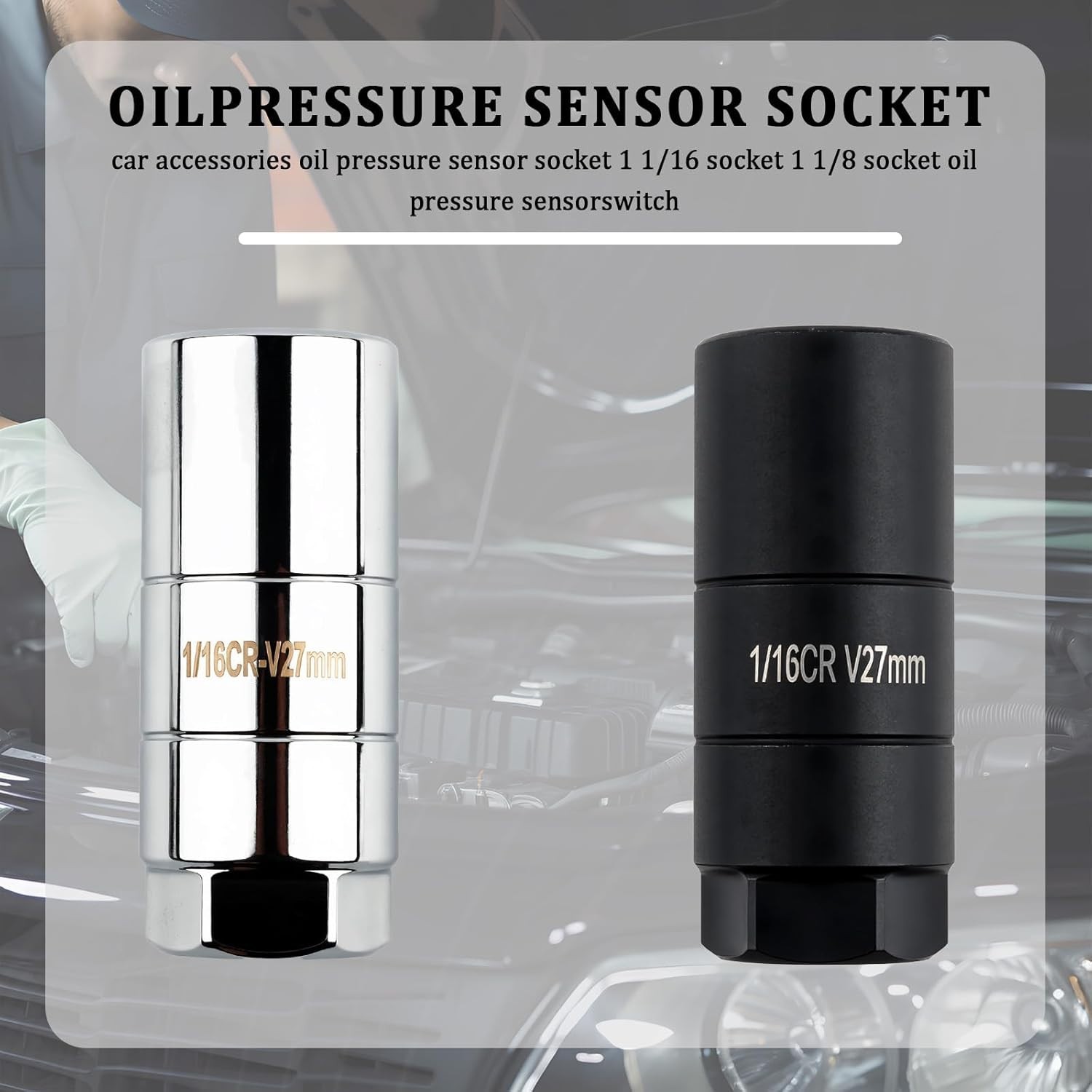 Oil Pressure Sensor Socket,Hexagonal Drive27mm Socket for Removing Oil Sendin…