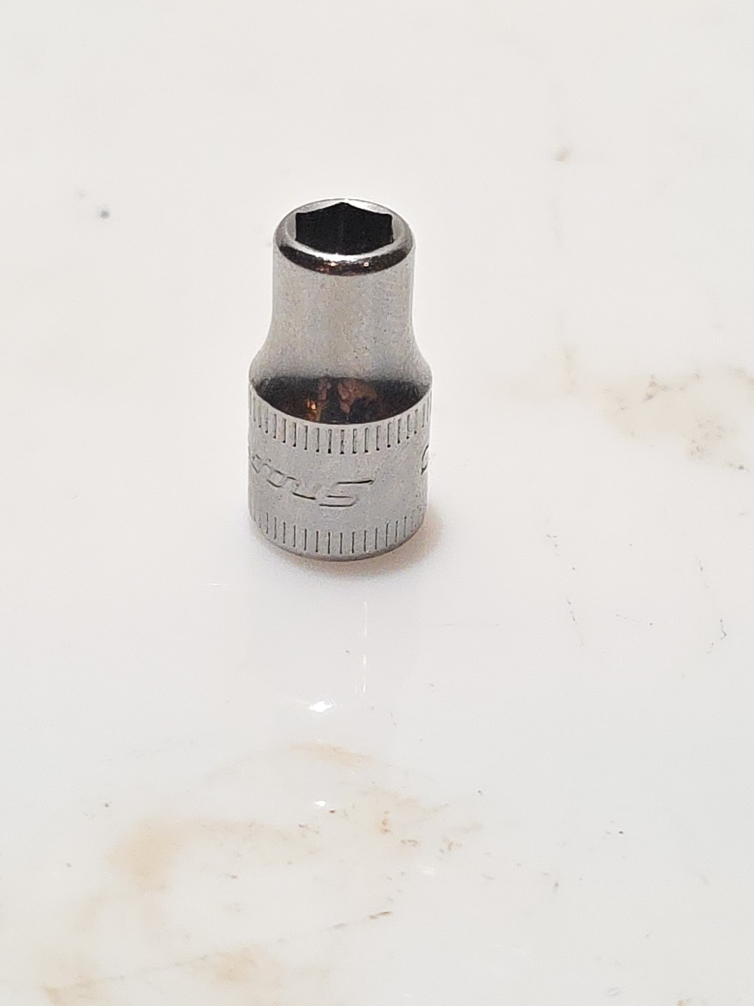 SNAP ON 6MM TMM6 1/4″ DRIVE METRIC 6 PT SHALLOW CHROME SOCKET 6 MM TMM VERY NICE