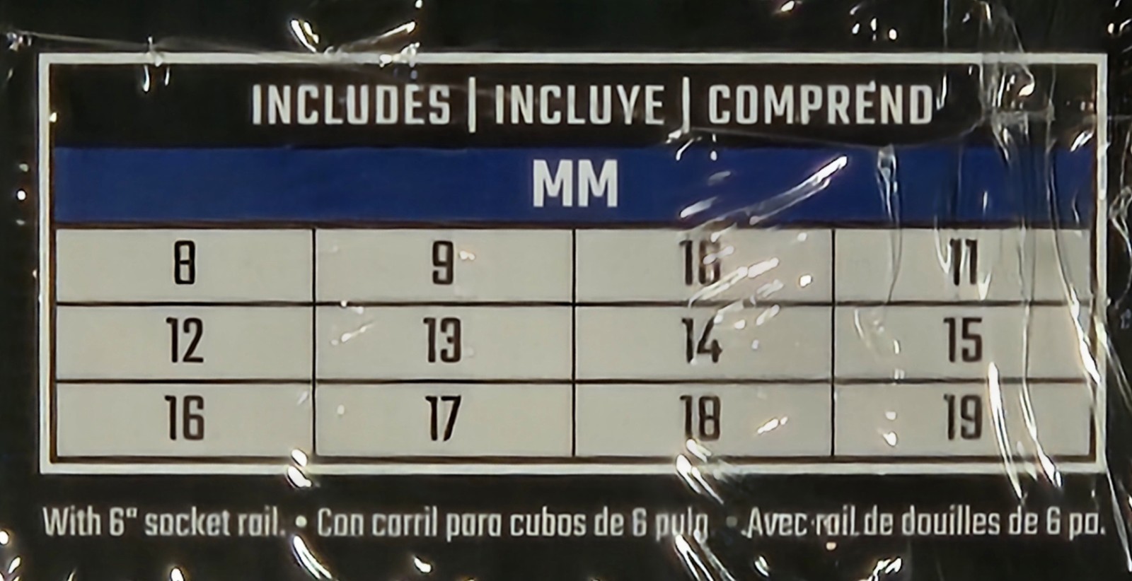 Craftsman V-Series 3/8″ Drive Metric Deep Socket Set 6 Pt 12 Piece CMMT17560V