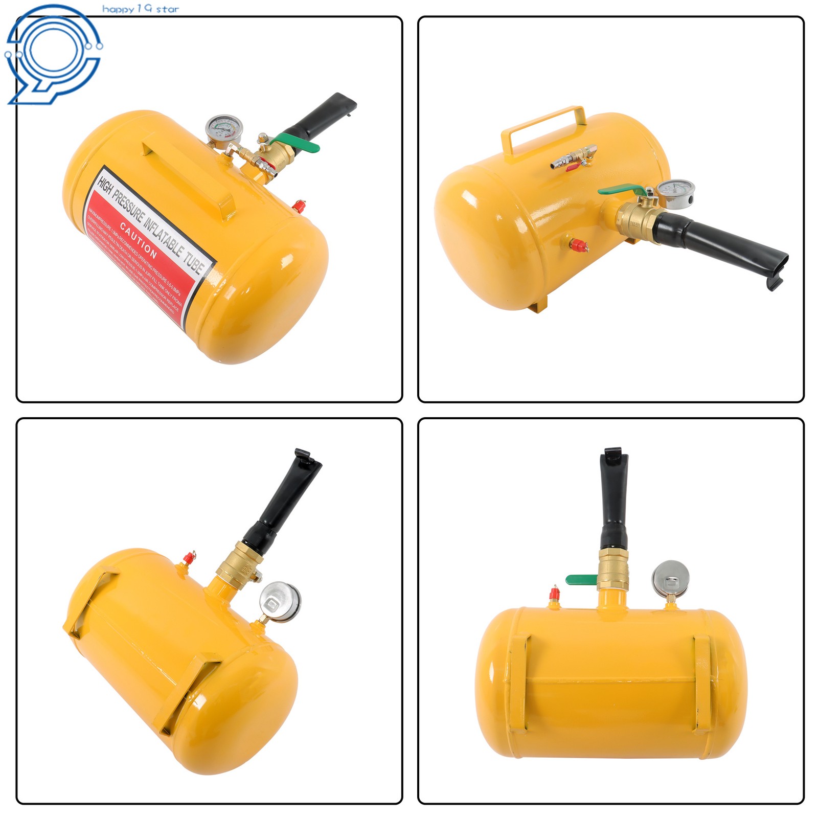 5 Gallon Heavy Duty Air Tire Bead Seater Blaster Seating Tool 145 PSI Yellow