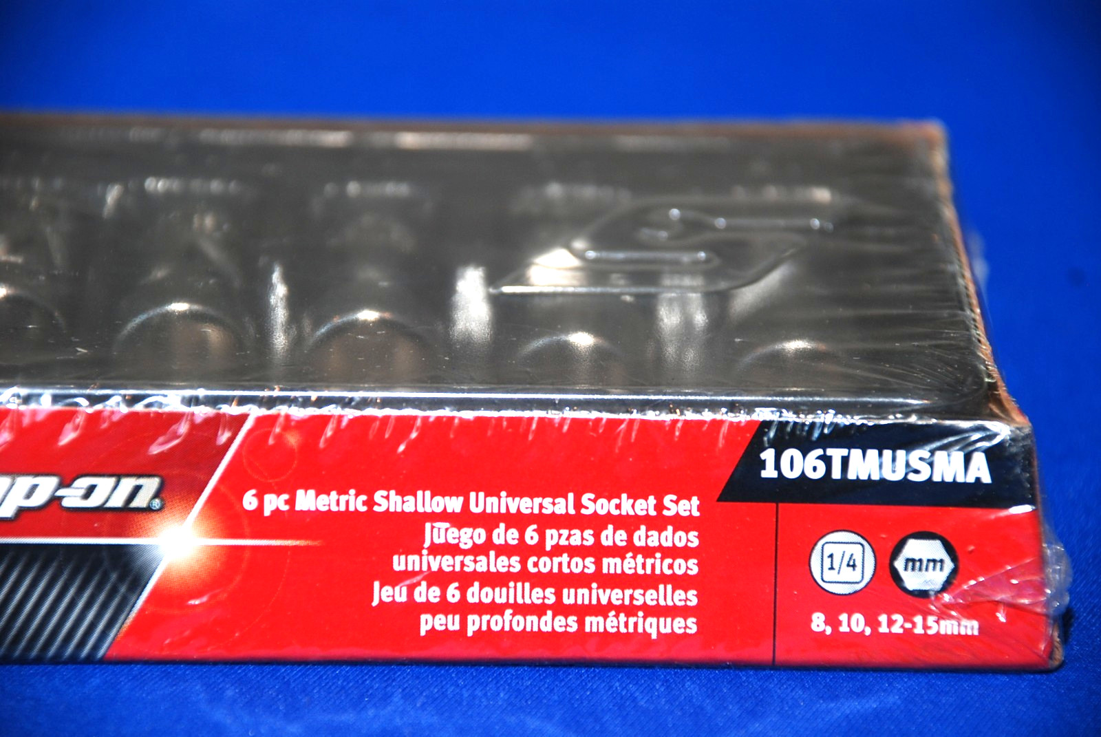 Snap-on NEW 6 Piece 1/4″ Drive 6-Point Metric Universal Socket Set 106TMUSMA