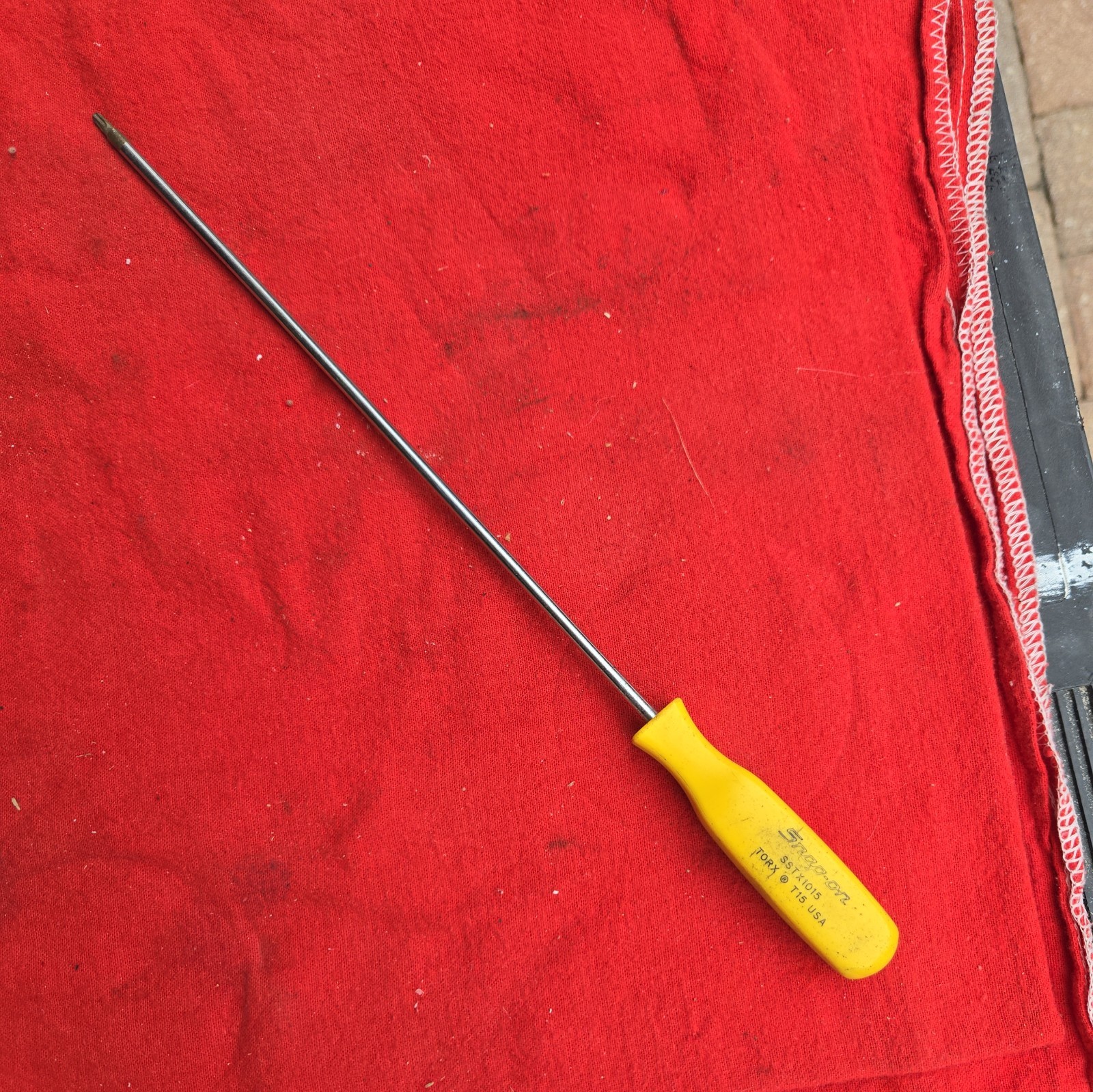 Vintage Snap On Torx T15 Long Screwdriver SSTX1015 Yellow Handle USA Hand Tool