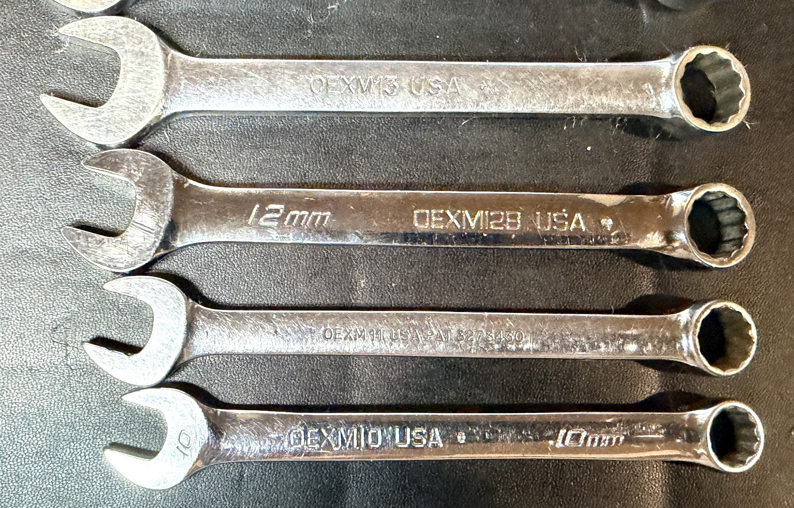 SNAP ON OEXM- 10-Pc 12-Pt Flank Drive® Combination Short Wrench Set 10mm-19mm