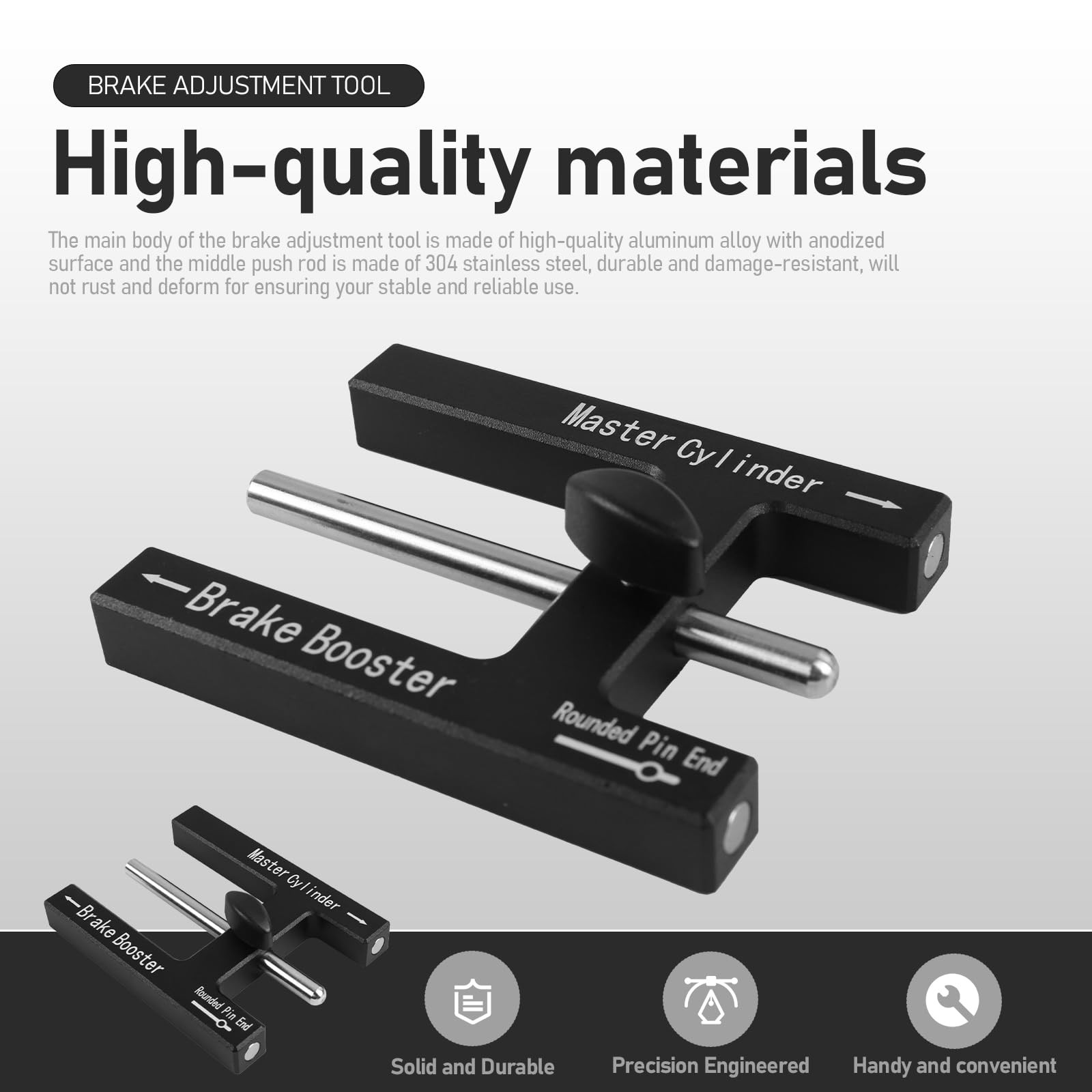 Brake Booster Adjustment Tool Brake Pedal Depressor Tool Brake Booster Push R…