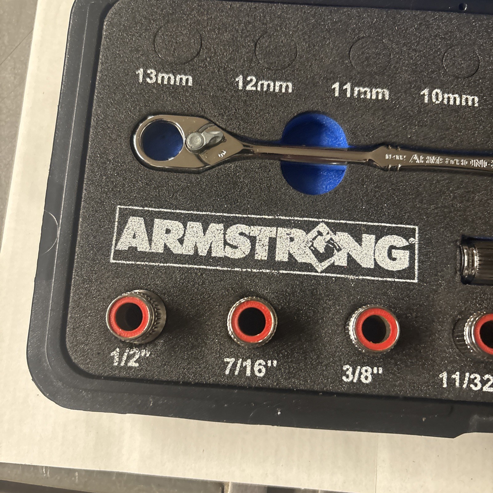 Armstrong Drive Pc Eliminator Ratchet System SAE Mechanic Set