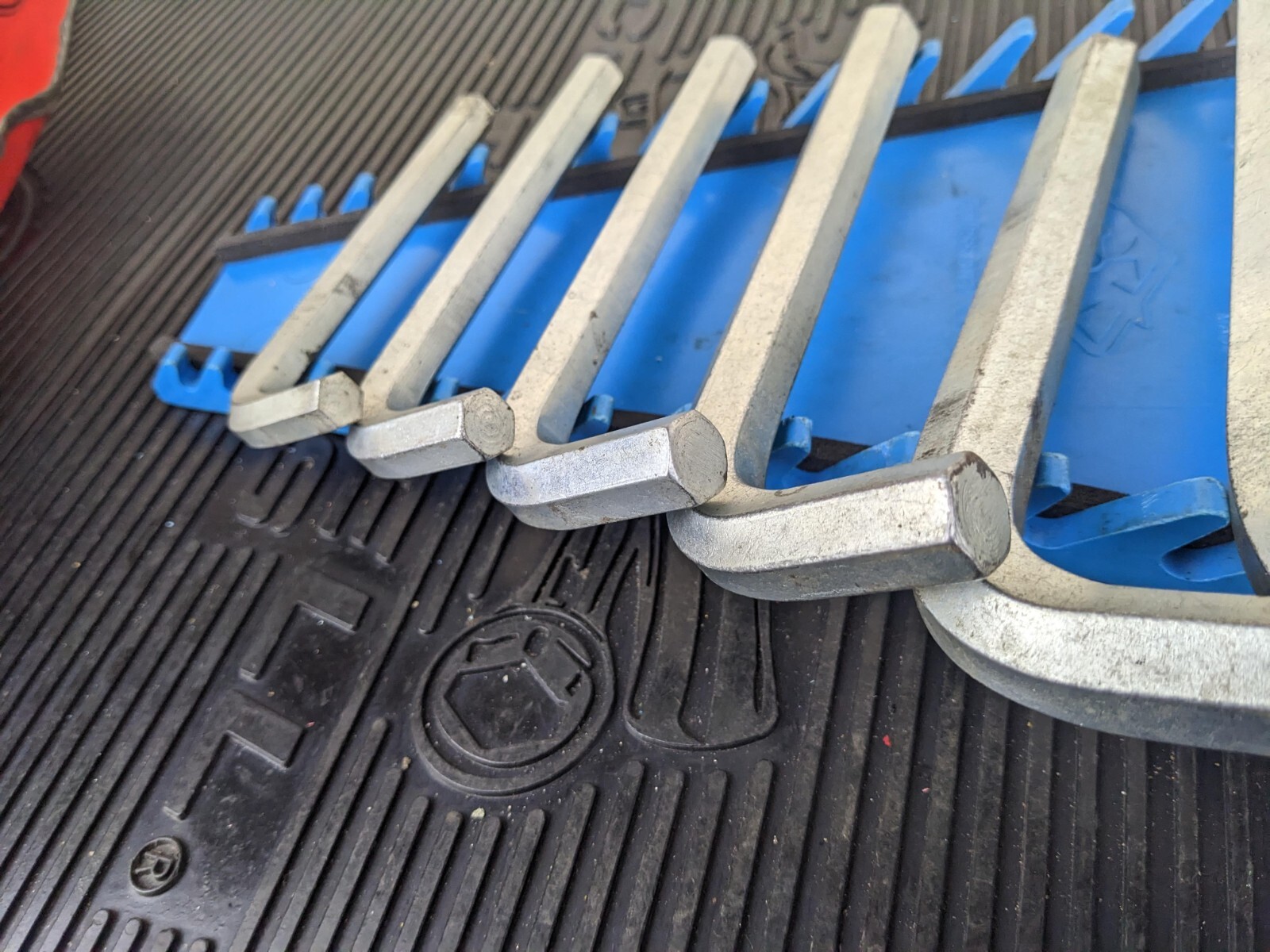 #bh832 Snap-on 18 pc SAE L-Shaped Hex Wrench Set .028-3/4″ AW1020DK