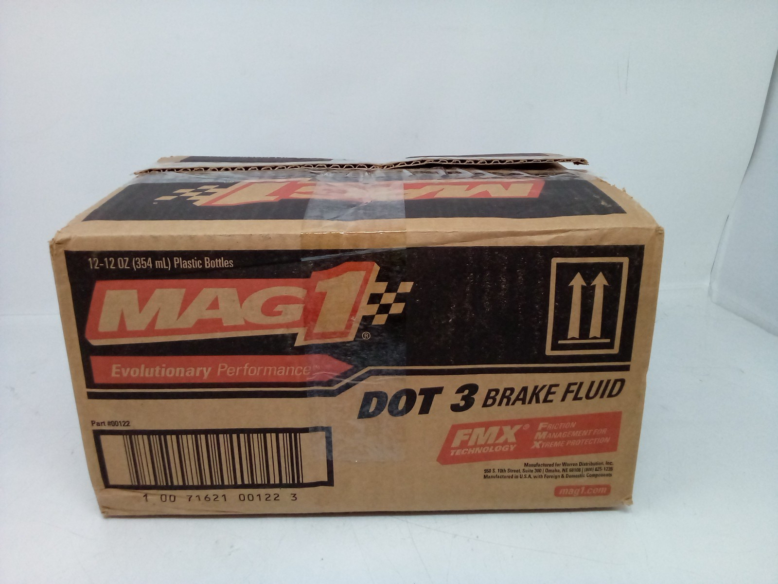 MAG1 EVOLUTIONARY PERFORMANCE-DOT3 MOTOR VEHICLE BRAKE FLUID FMX TECH{12OZ}BOX12