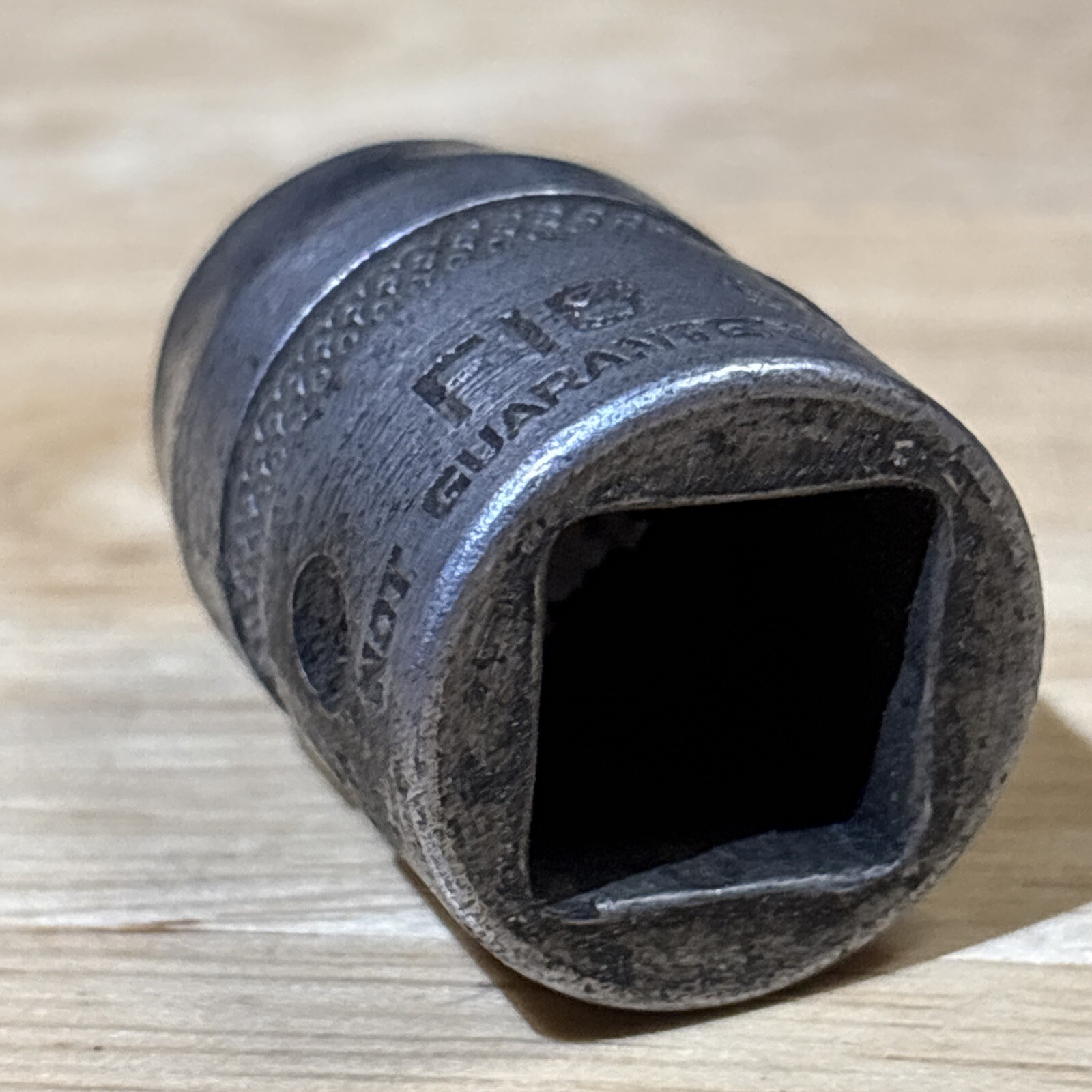 Bonney 9/16″ Shallow Socket 1/2″ Drive 6 Point Knurled F18 Vtg USA READ!