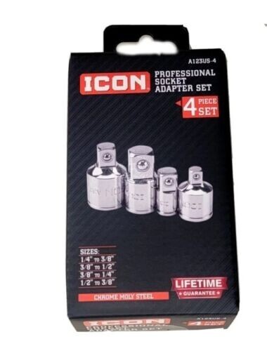 BRAND NEW ICON Professional Socket Adapter Set 4 Piece USA SELLER SALE !!!!!!!