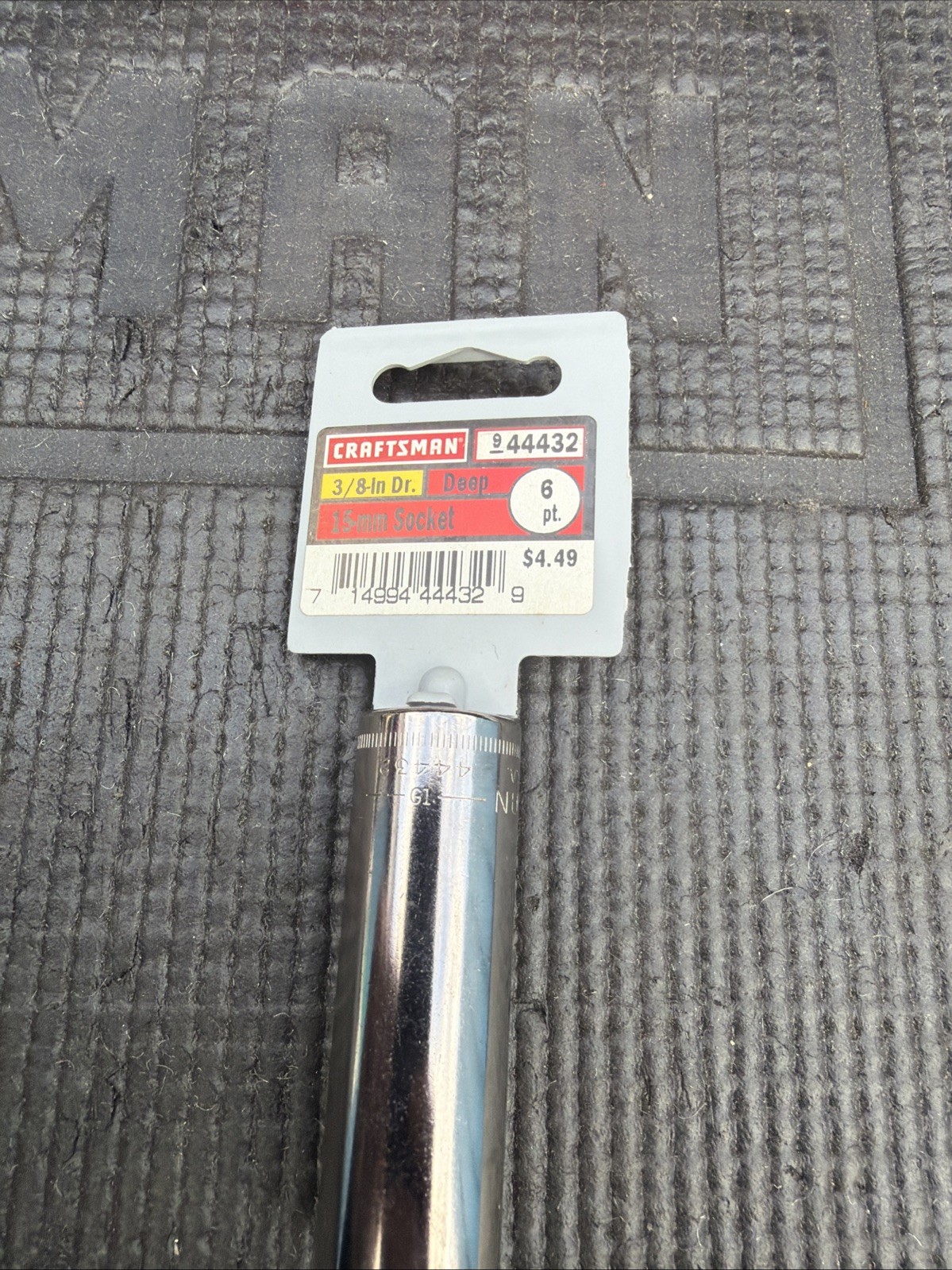 Sears Craftsman 44432 G1 15mm Deep Socket 3/8″ Drive 6 Point Made in USA