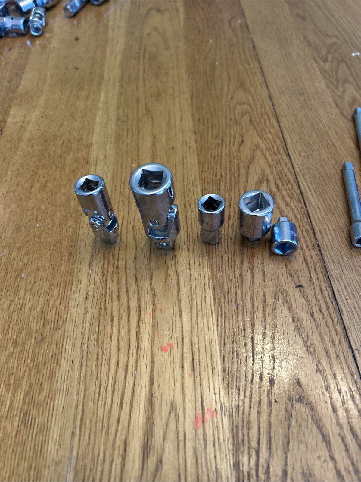 HUSKY – Tool Lot, Extensions,Adapters, Universal Joint 1/4”,3/8” & 1/2” Drives