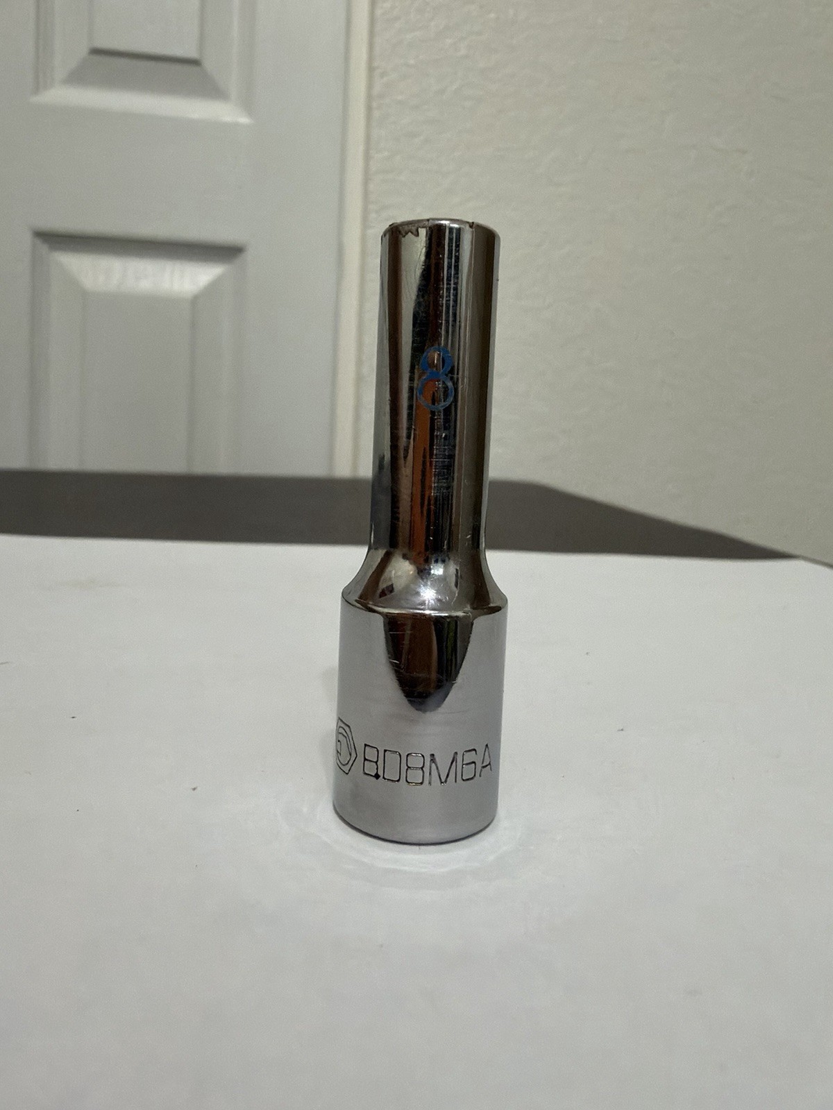 MATCO Tools BD8M6A 3/8″ Drive Metric 8mm Deep 6 Point Chrome Socket