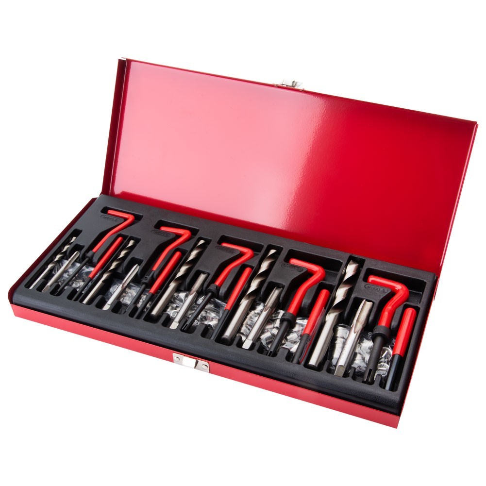 TUSK Thread Repair Master Kit (M5 – M12) with Steel Organizer