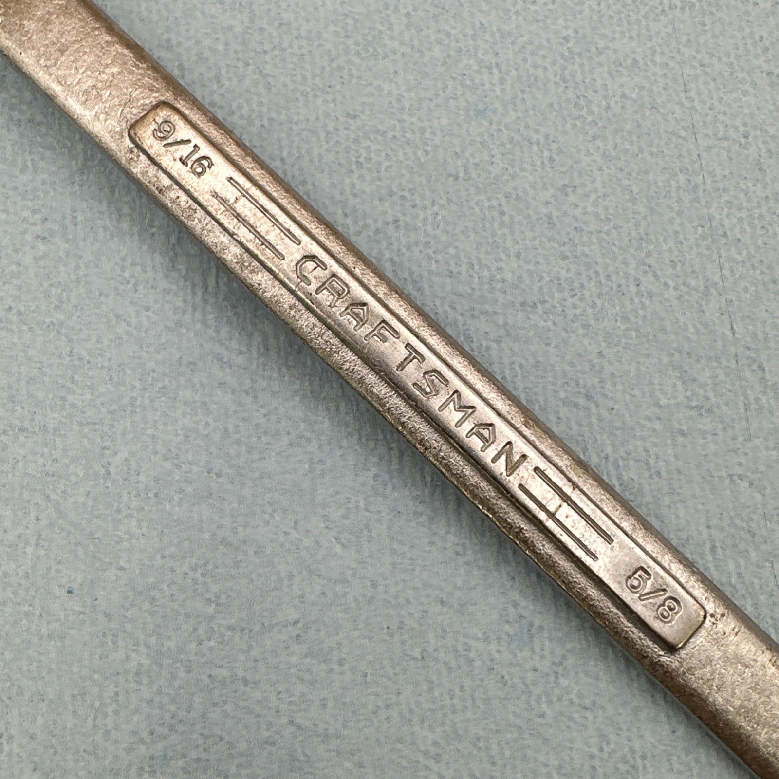 Craftsman Flying =V= 9/16″ x 5/8″ Double Box End Wrench USA Vintage