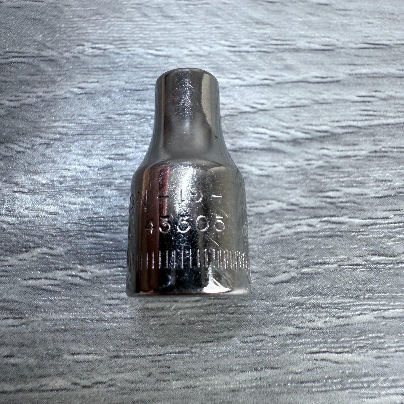 Vtg Craftsman 4mm Metric Socket 6 Point 1/4″ Drive #43505 G USA