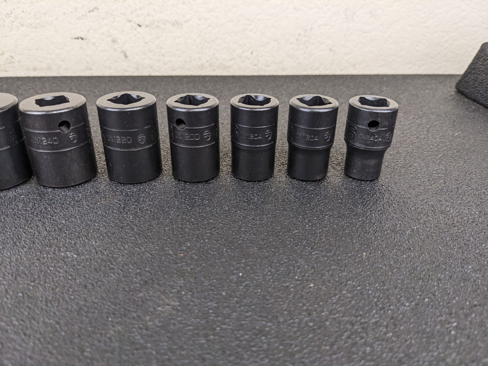 #bh828 Snap On Tools NEW SAE Shallow Impact Socket Set 7/16″ to 1-1/8″