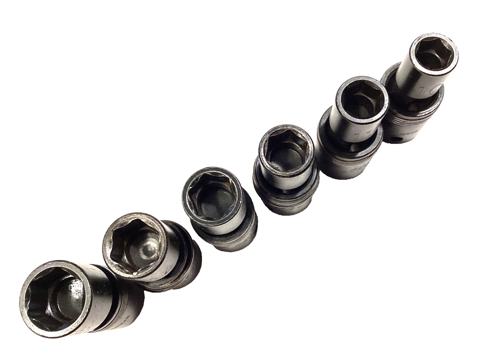 Power Torque 6 Piece Metric 6 Point Shallow Universal Socket Set 10MM-16MM NICE