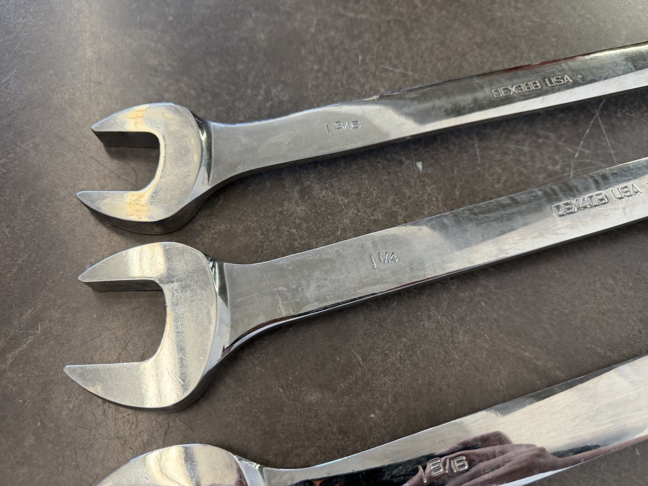 Snap On 6 Large SAE Wrenches 1-3/16″,1-1/4″, 1-5/16″, 1- 3/8″, 1-7/16″, 1-1/2″