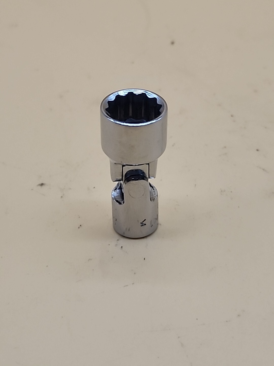 Snap-on Tools 1/4″ Drive 7/16″ SAE Chrome 12 POINT Swivel Socket TMU141 USA