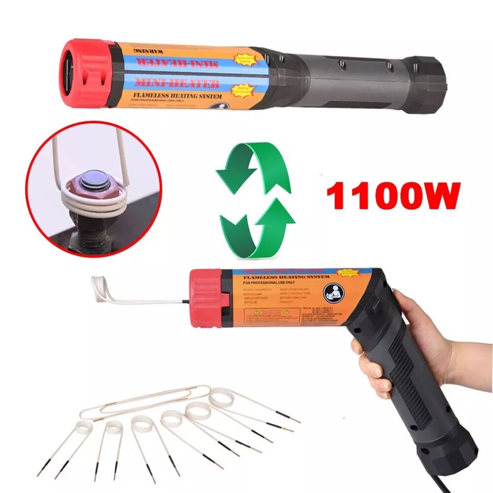 Magnetic Induction Heater Kit 1000W Induction Heat Bolt Removal Tool + 8 Co US