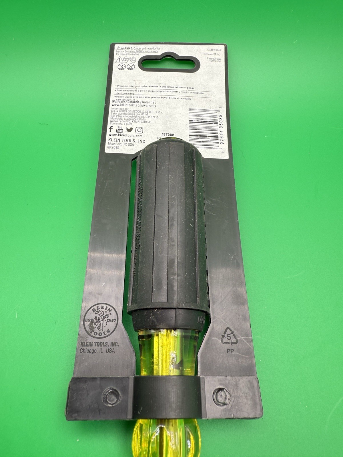 NEW Klein Tools 603-6 #3 Phillips Screwdriver 6” Round Shank & Cushion Grip USA.