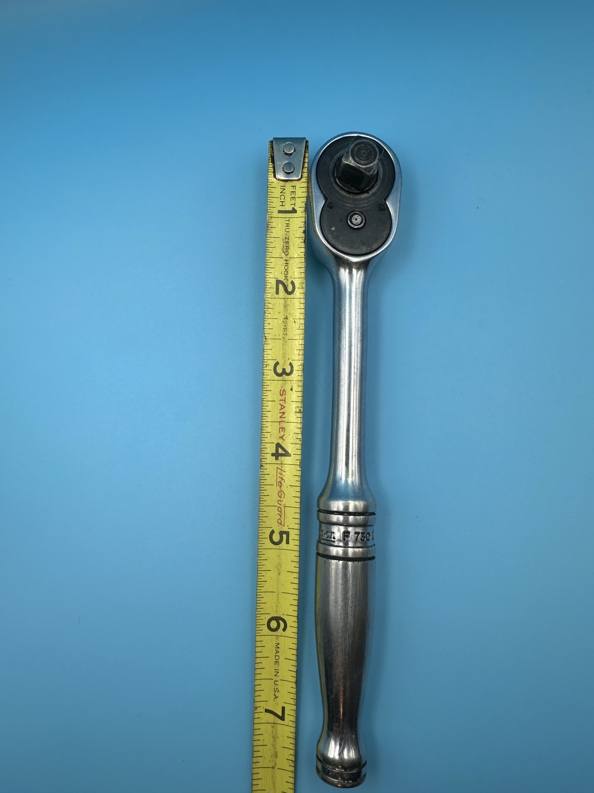 Snap On Tools F730 3/8″ Drive Chrome 7.5″ Ratchet + Tree MADE IN USA 🇺🇸 #5