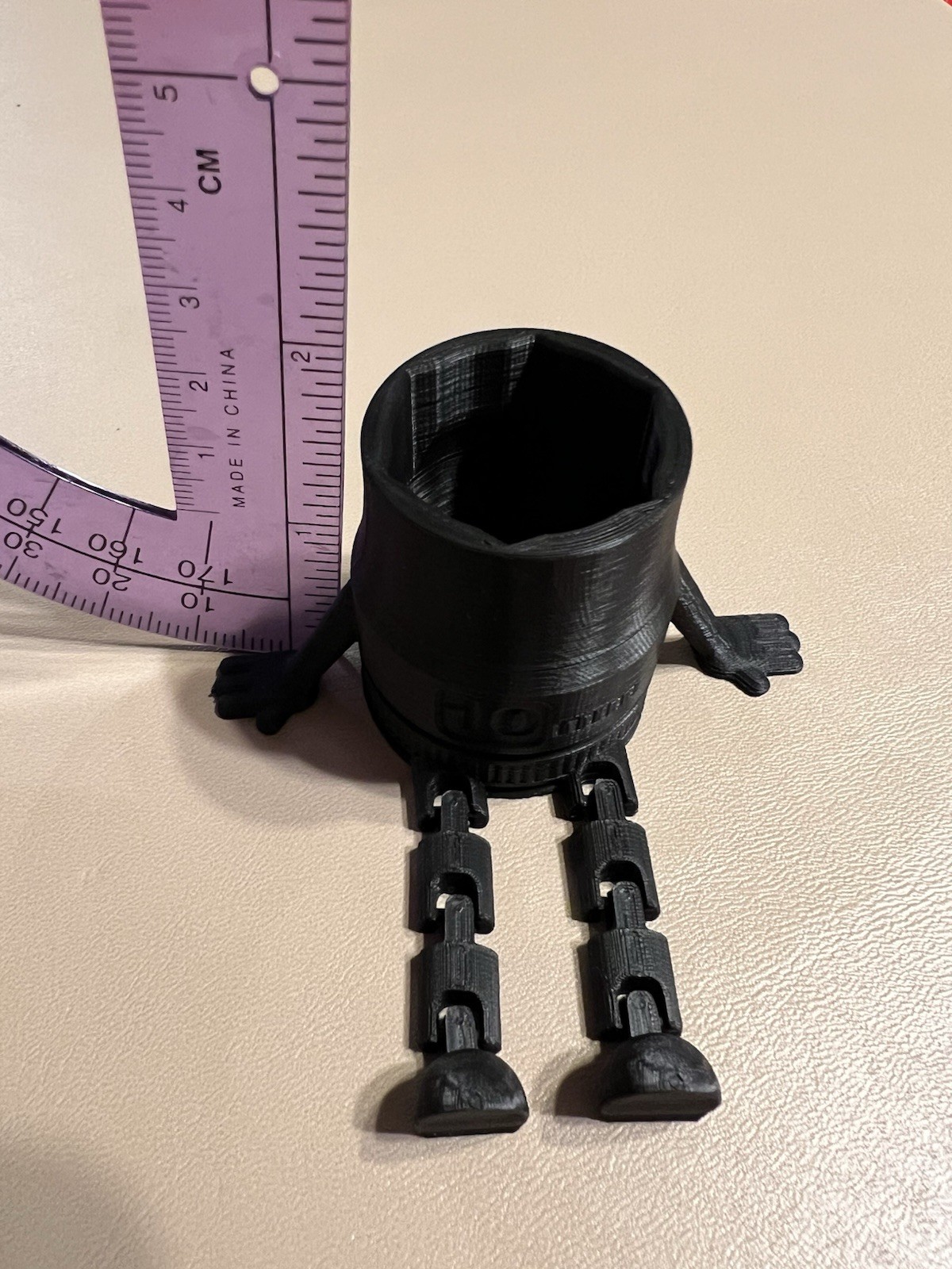 10mm Flexible Legs Socket Buddy Figure Desk Organizer DIY Car Guy Gift