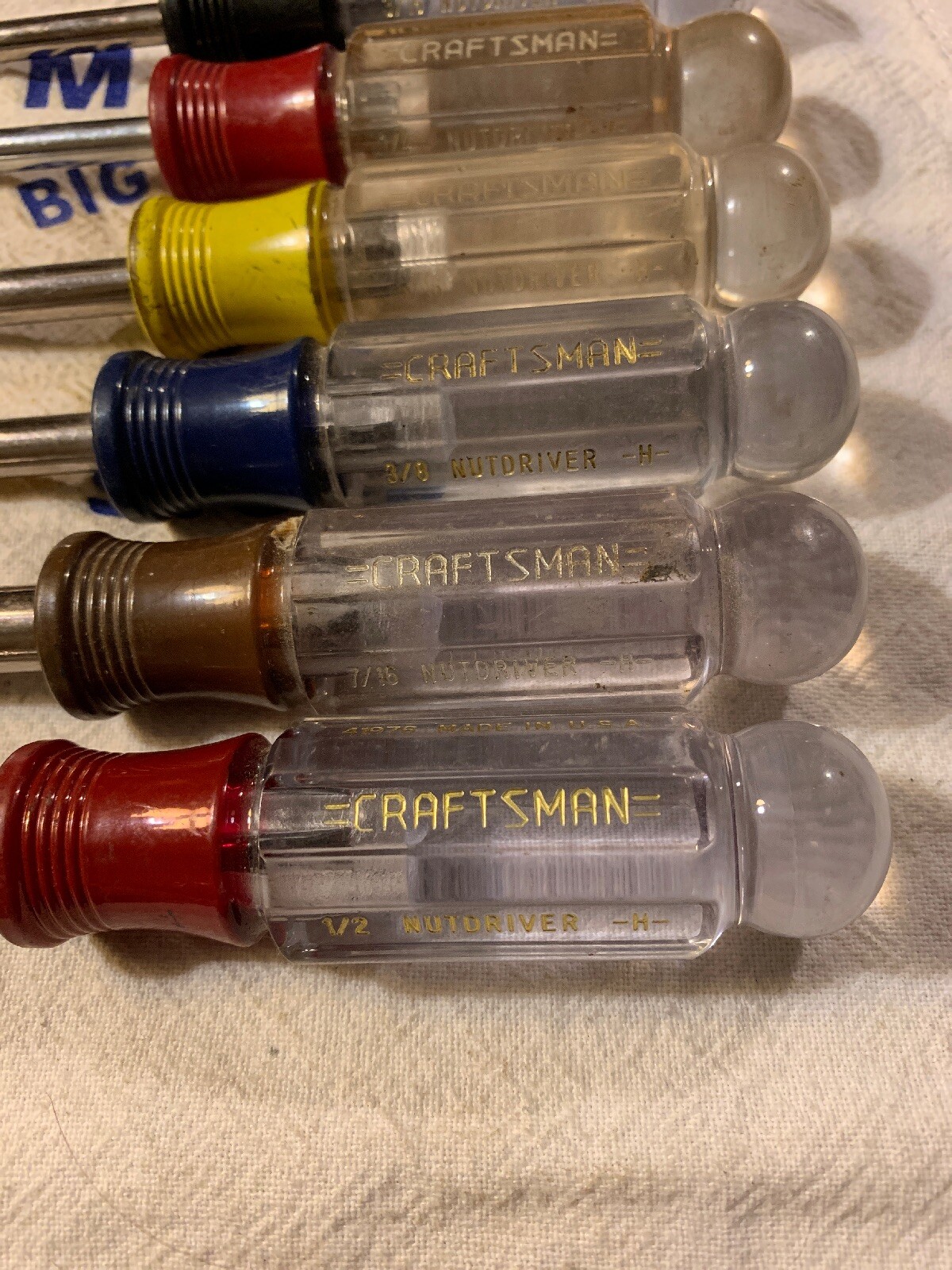 Craftsman USA 6pc 6 Point Nut Drivers 3/16″, 1/4″, 5/16″, 3/8″, 7/16″, 1/2″