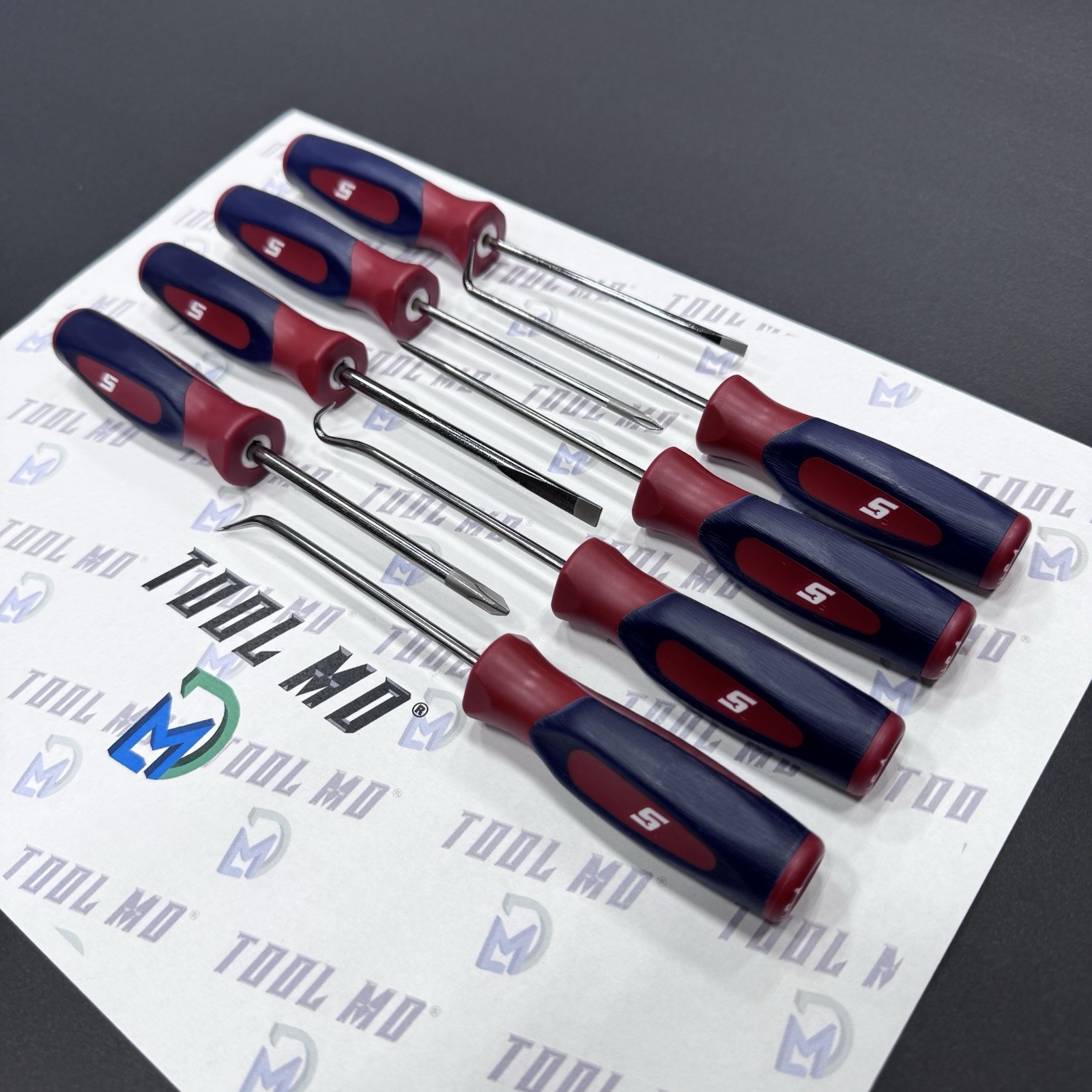 Snap-on Tools USA RARE 8pc RED WHITE BLUE Mini Screwdriver & Pick Set SHDX40RWB