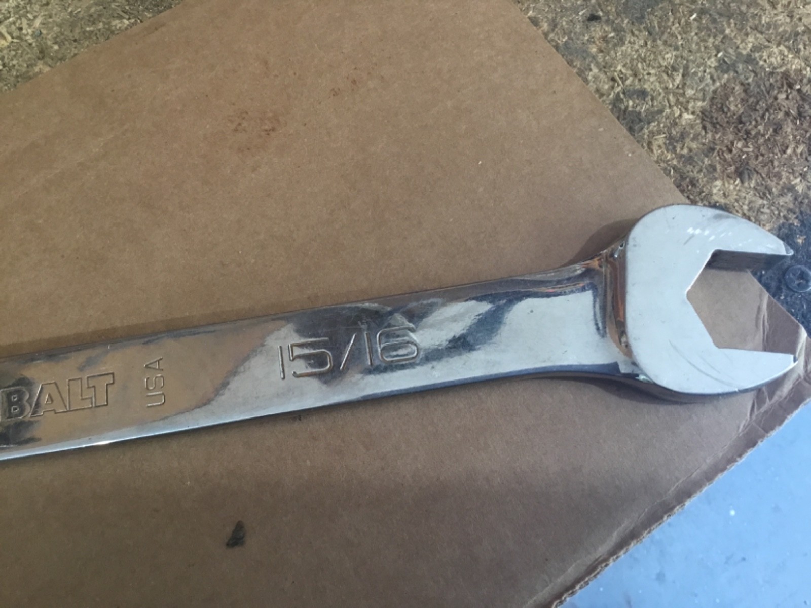 First Generation Kobalt USA 15/16″ 12-Point Combination Wrench No 01111