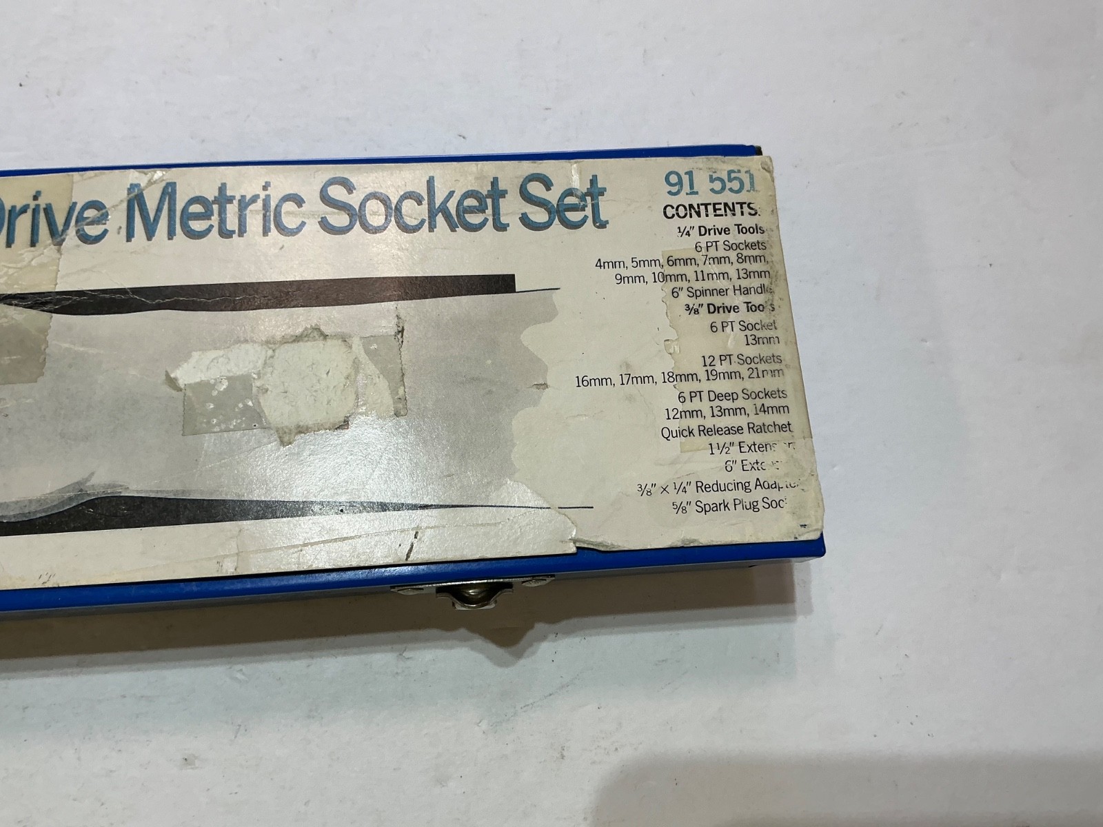 Very Rare NOS Easco / K-D tools 24 pc 1/4″&3/8″ dr metric socket set 91-551 USA