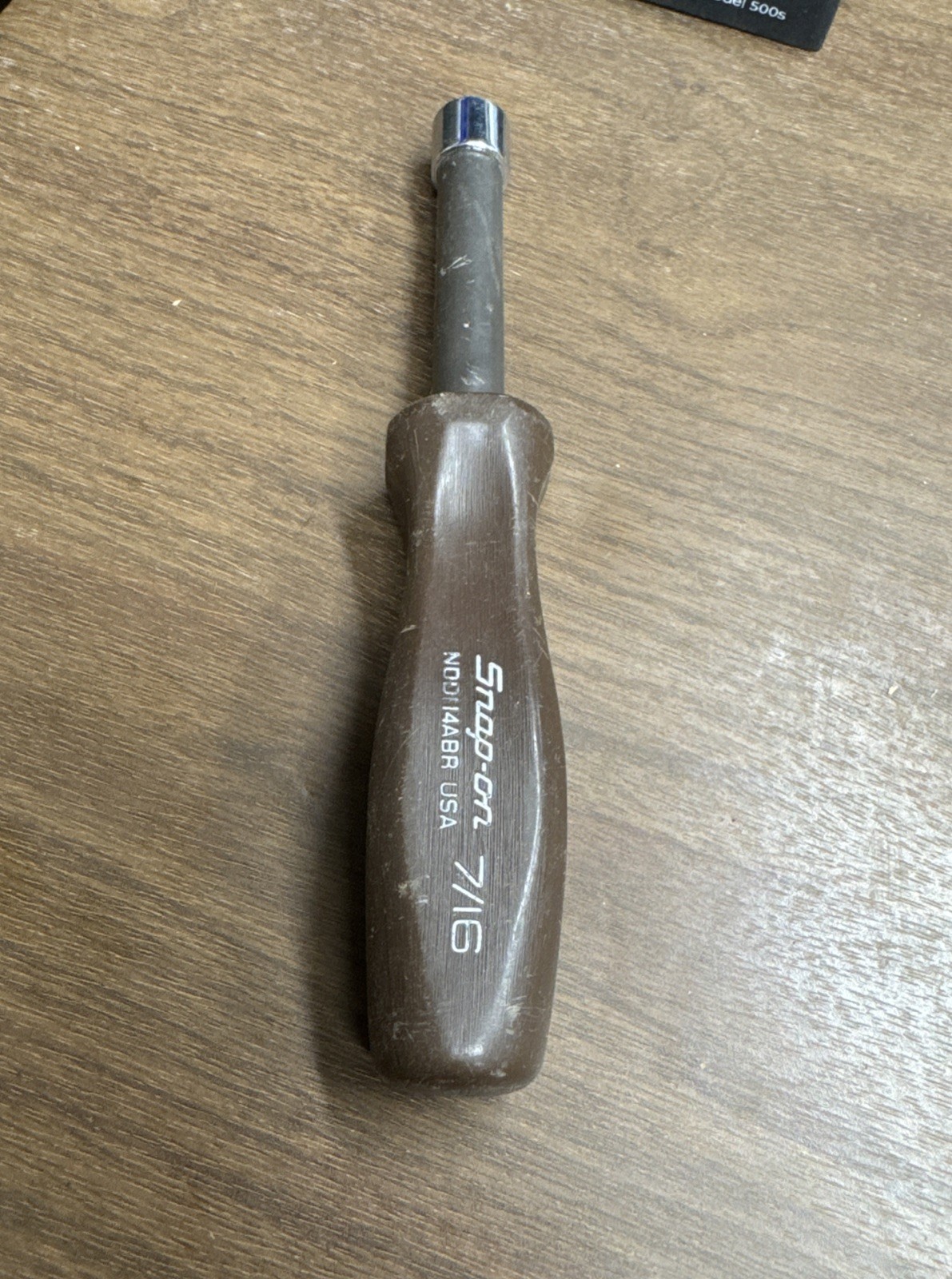 Snap-on Tools NDD114ABR 7/16″ Brown Hard Handle Nut Driver USA Insulated