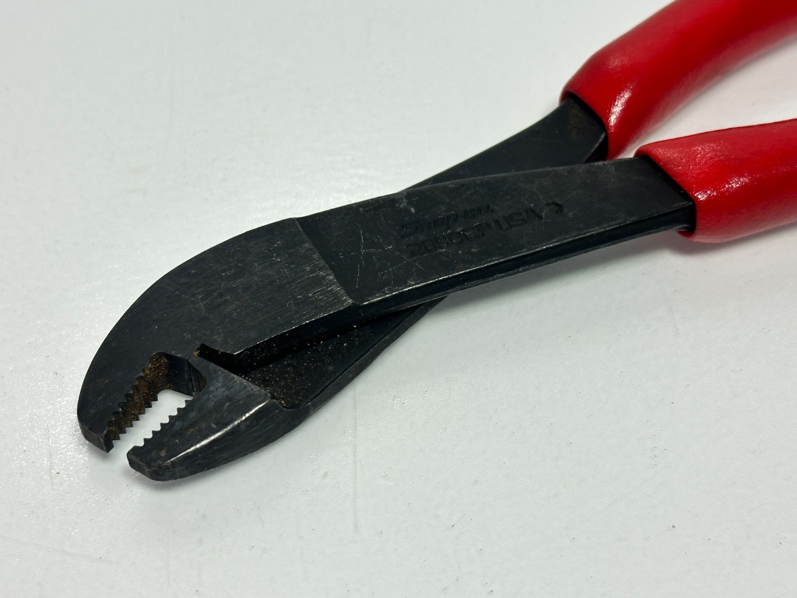 Snap-On Tools USA 208BCP Battery Terminal Pliers Side Mount Angle Nose, Red Grip