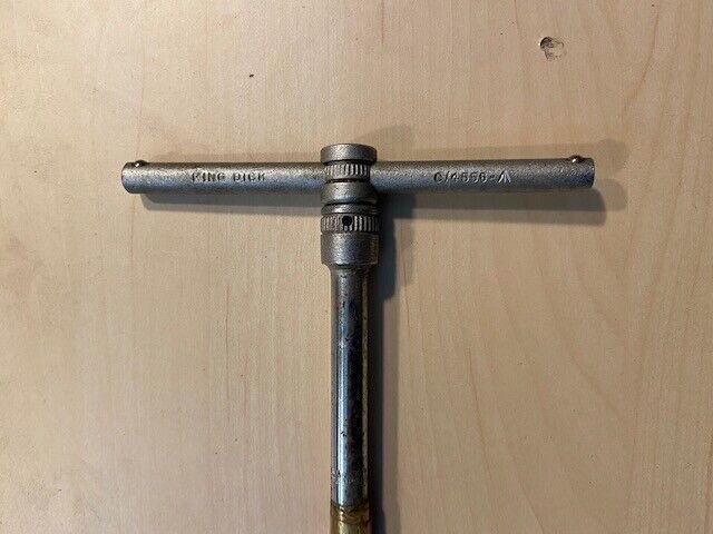 King Dick ‘Midget’ Small T Bar & 8″ Socket Extension – Ex RAF Crowfoot Marked