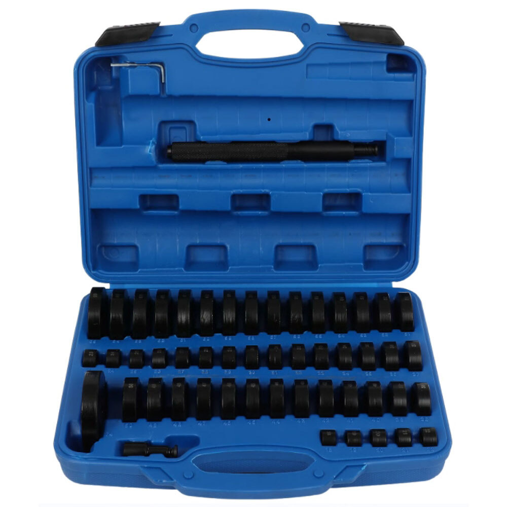 ✅52Pcs Bearing Seal Driver Tool kit Custom Bushing Bearing Hydraulic Press