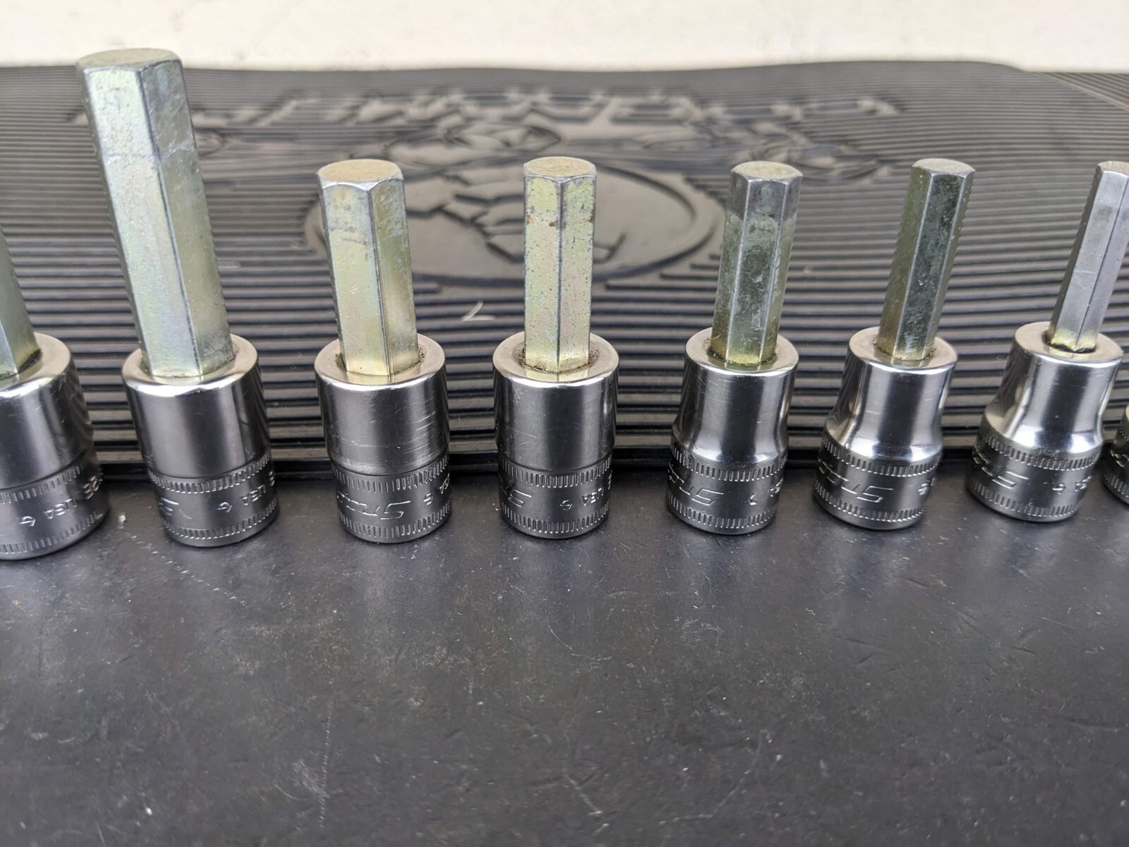 #be222 Snap-On 11pc Metric Hex Allen Socket Set 3/8″ Drive 4mm to 14mm 211EFAMY