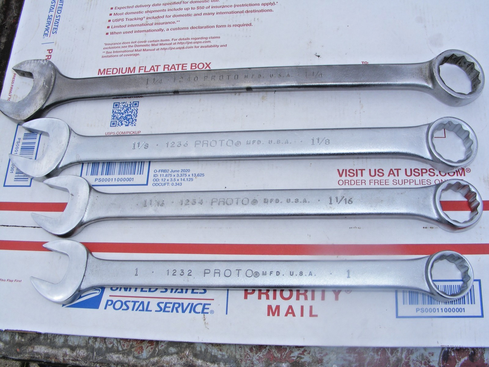 PROTO USA COMBINATION WRENCH SET