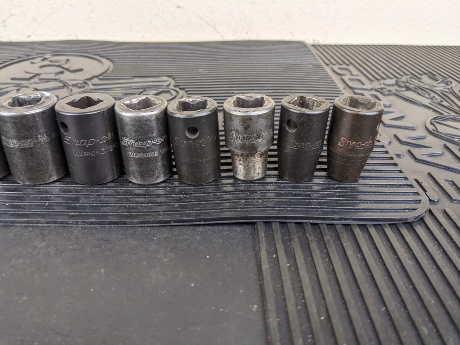 #bg155 Snap-On 14pc 1/2″ Drive 6pt SAE Shallow Impact Socket Set